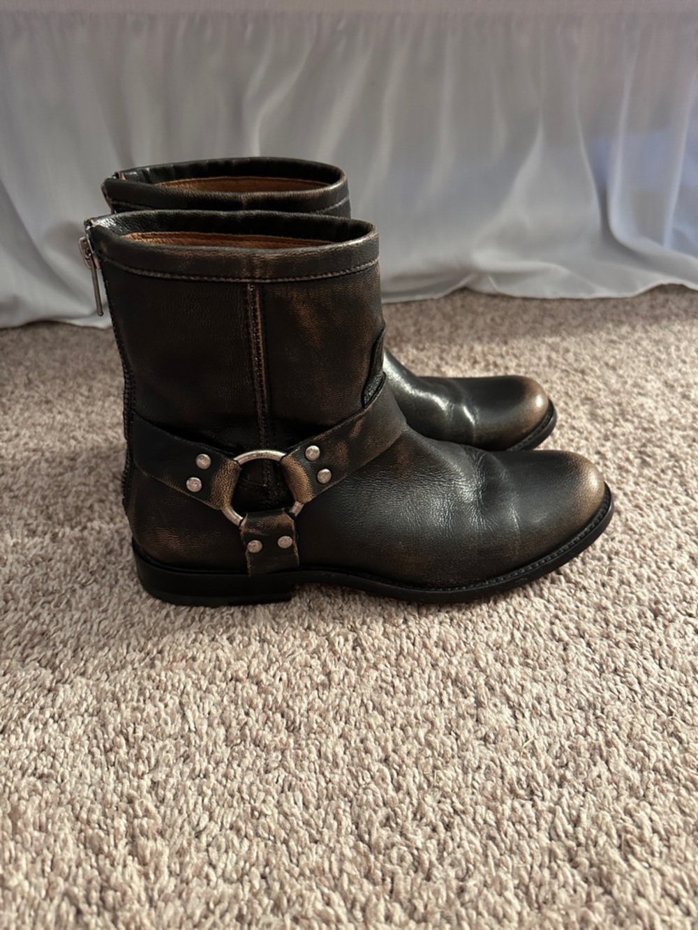 Frye Phillip Harness Short Boots size 6.5